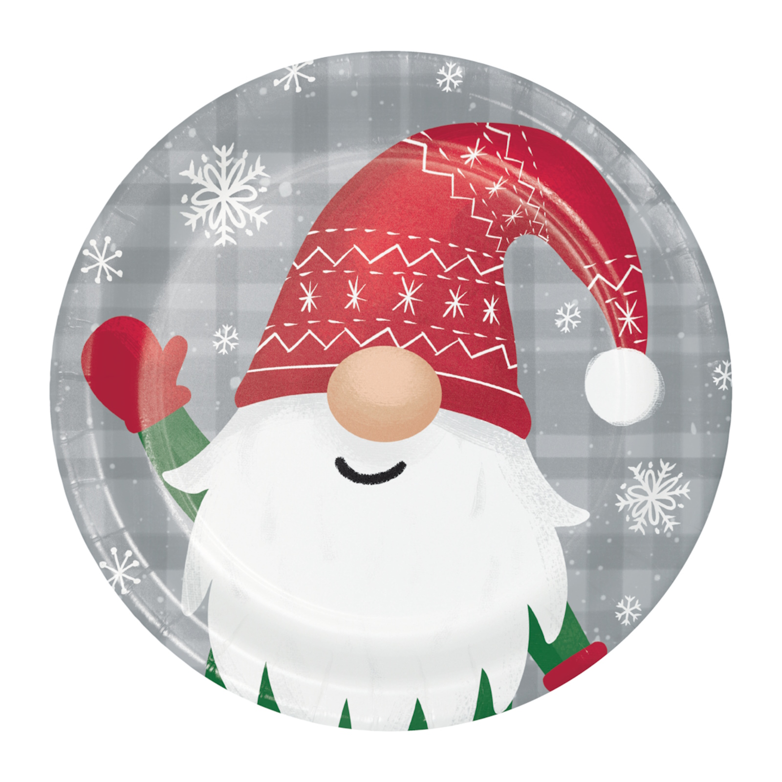 Holiday Gnomes Small Paper Plates (Pack of 8)