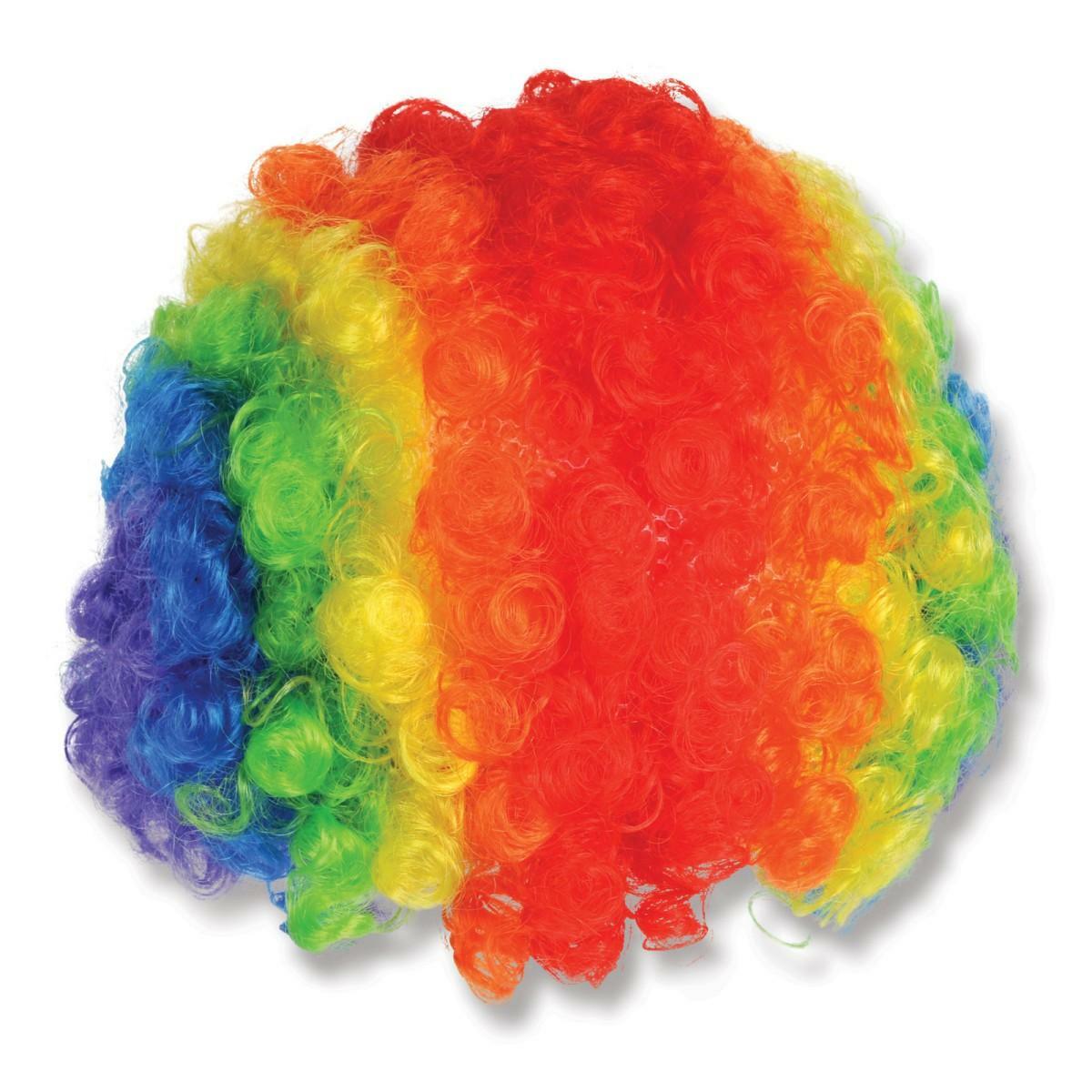Child's Rainbow Clown Wig