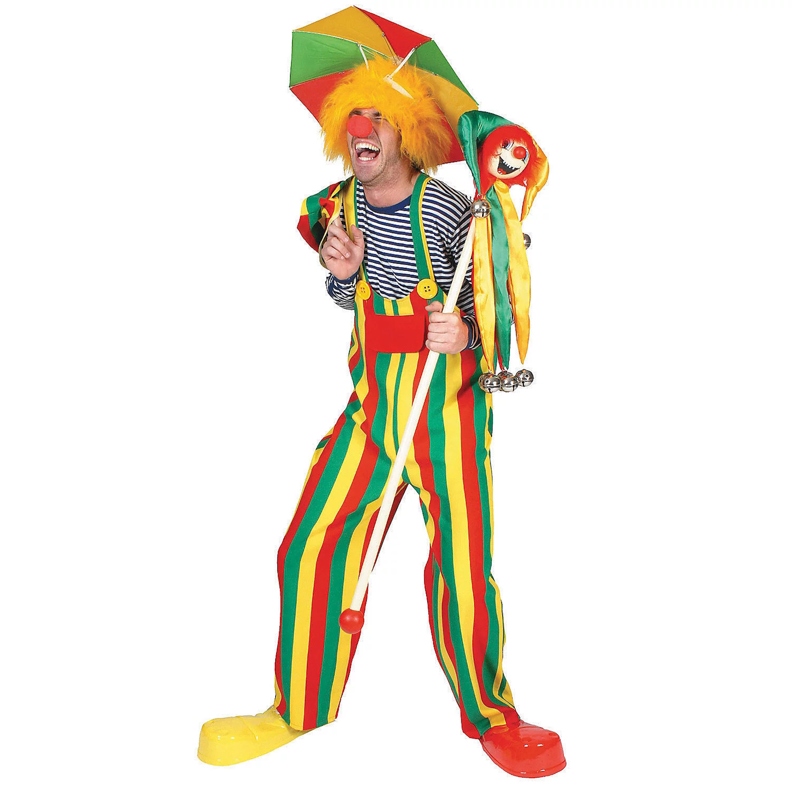 Choo Choo Charlie Clown Overalls Adult Costume Medium
