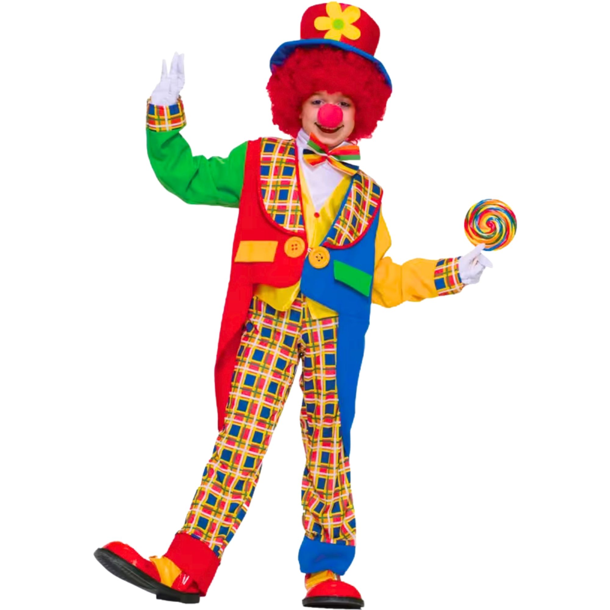 Clown On The Town Kids Costume