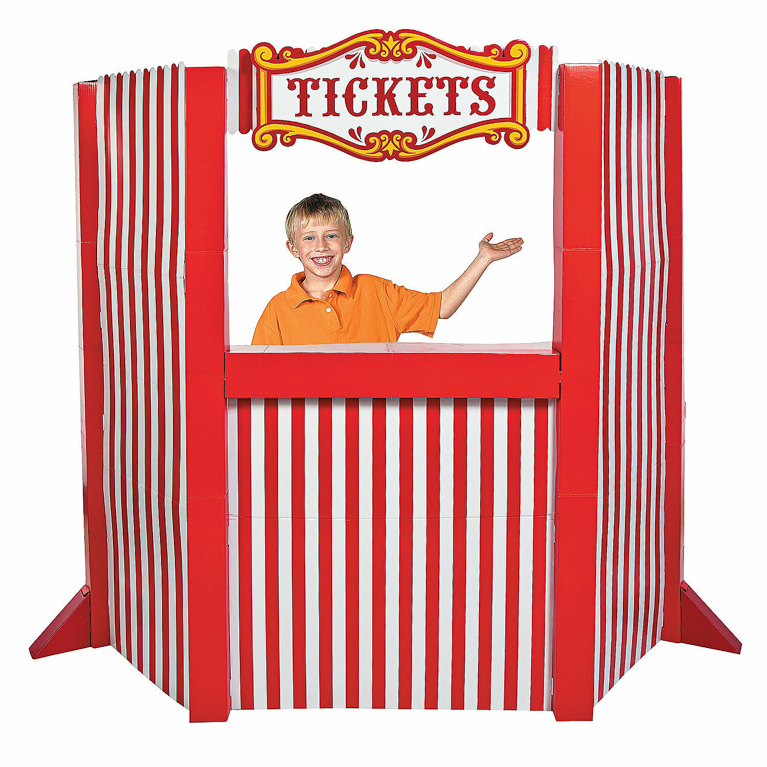 3D Cardboard Circus Ticket Booth