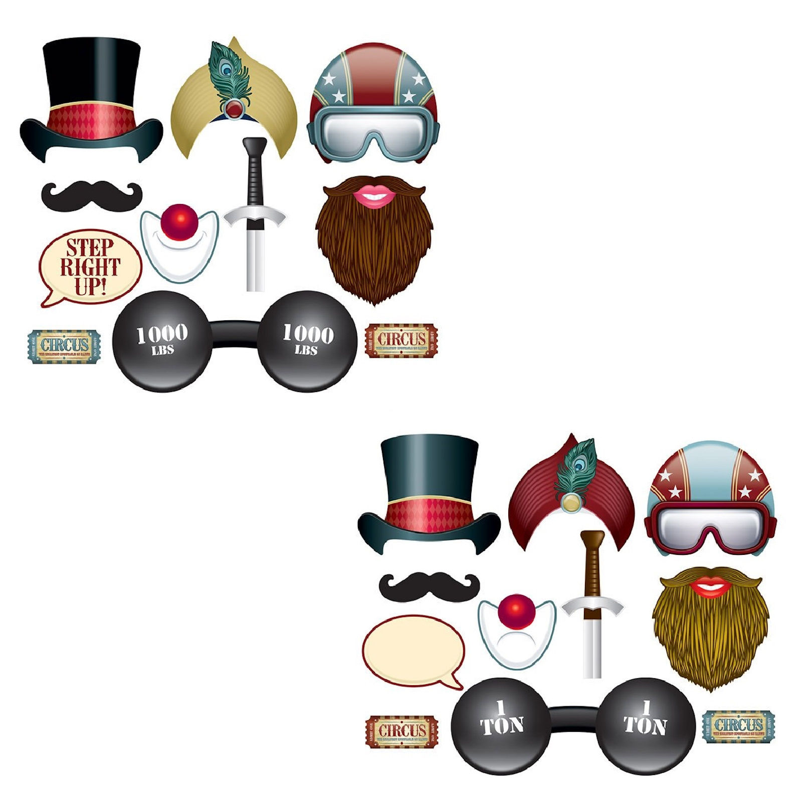 Vintage Circus Photo Fun Signs (Pack of 11)