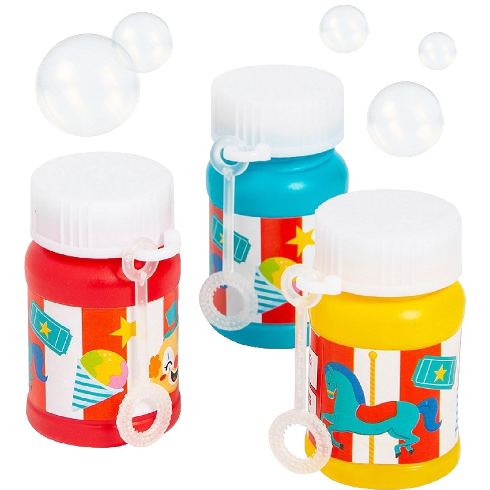 Carnival Mini Bubble Bottles (Box of 24)