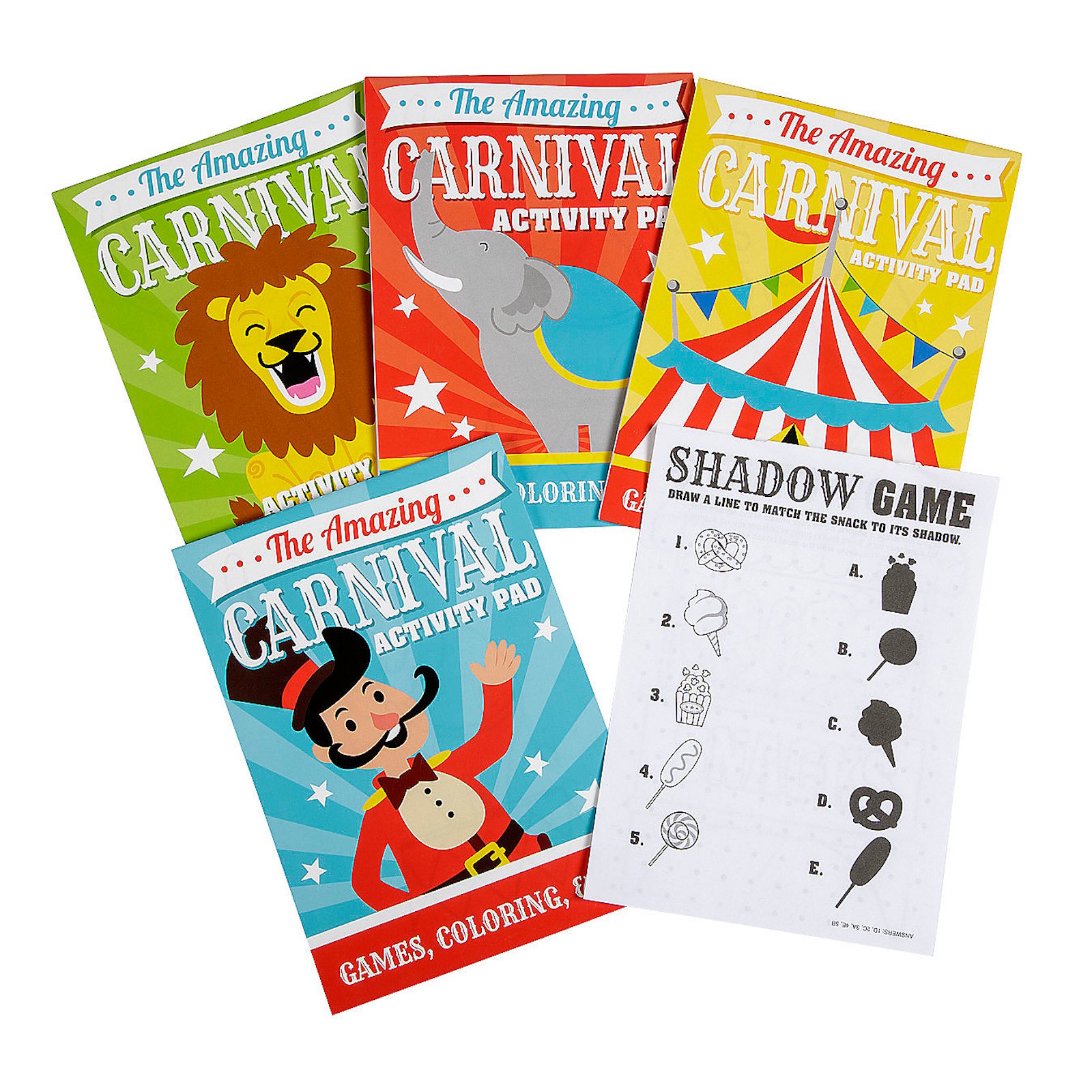 Carnival Activity Pads (Pack of 12)