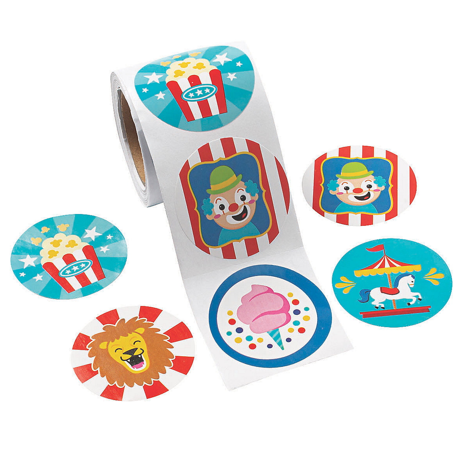 Carnival Stickers (Roll of 100)