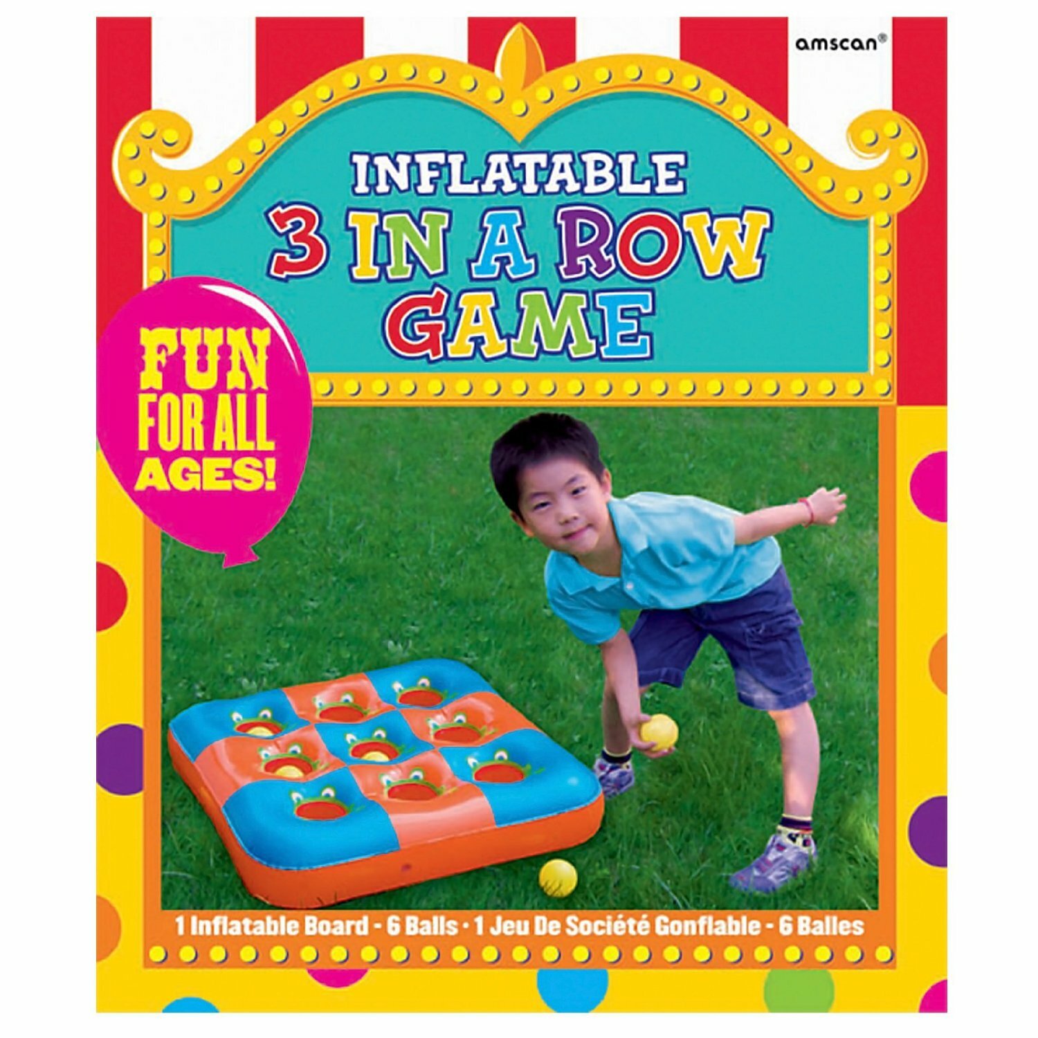 Inflatable 3 in a Row Game