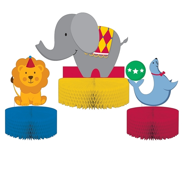 Circus Time Centrepieces (Pack of 3)