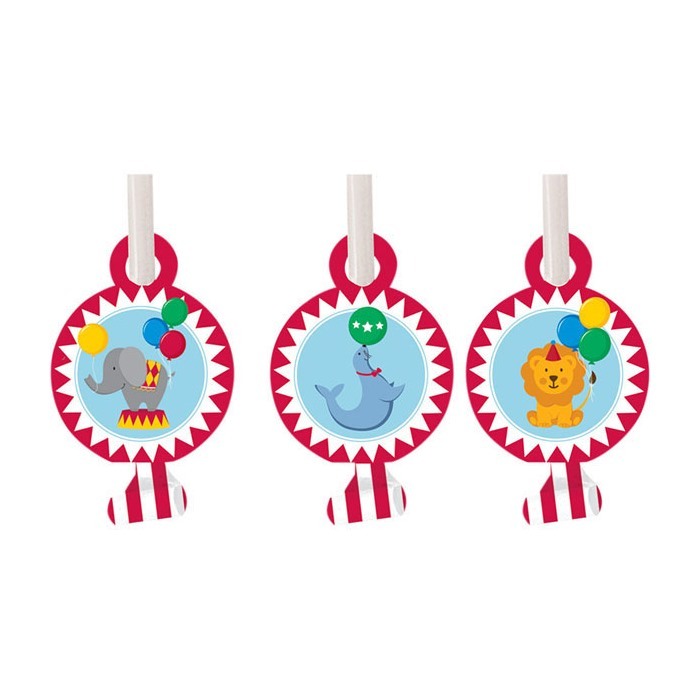 Circus Time Party Blowers (Pack of 8)
