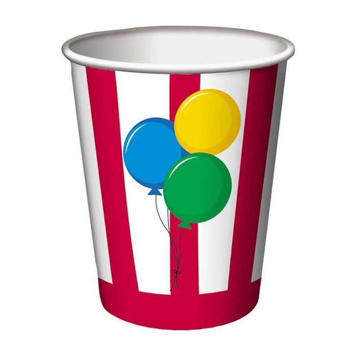 Circus Time Paper Cups (Pack of 8)