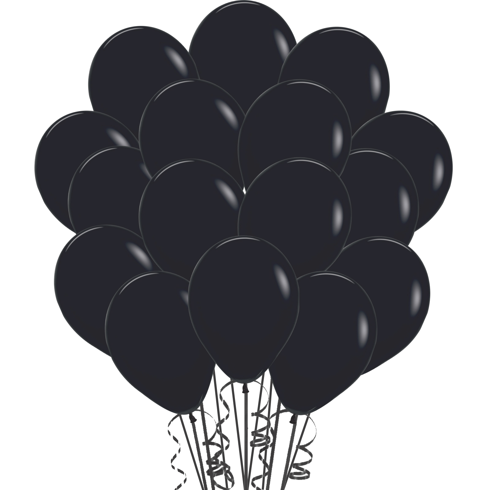 Sempertex Fashion Black Latex Small 12cm Balloons (Pack of 20)