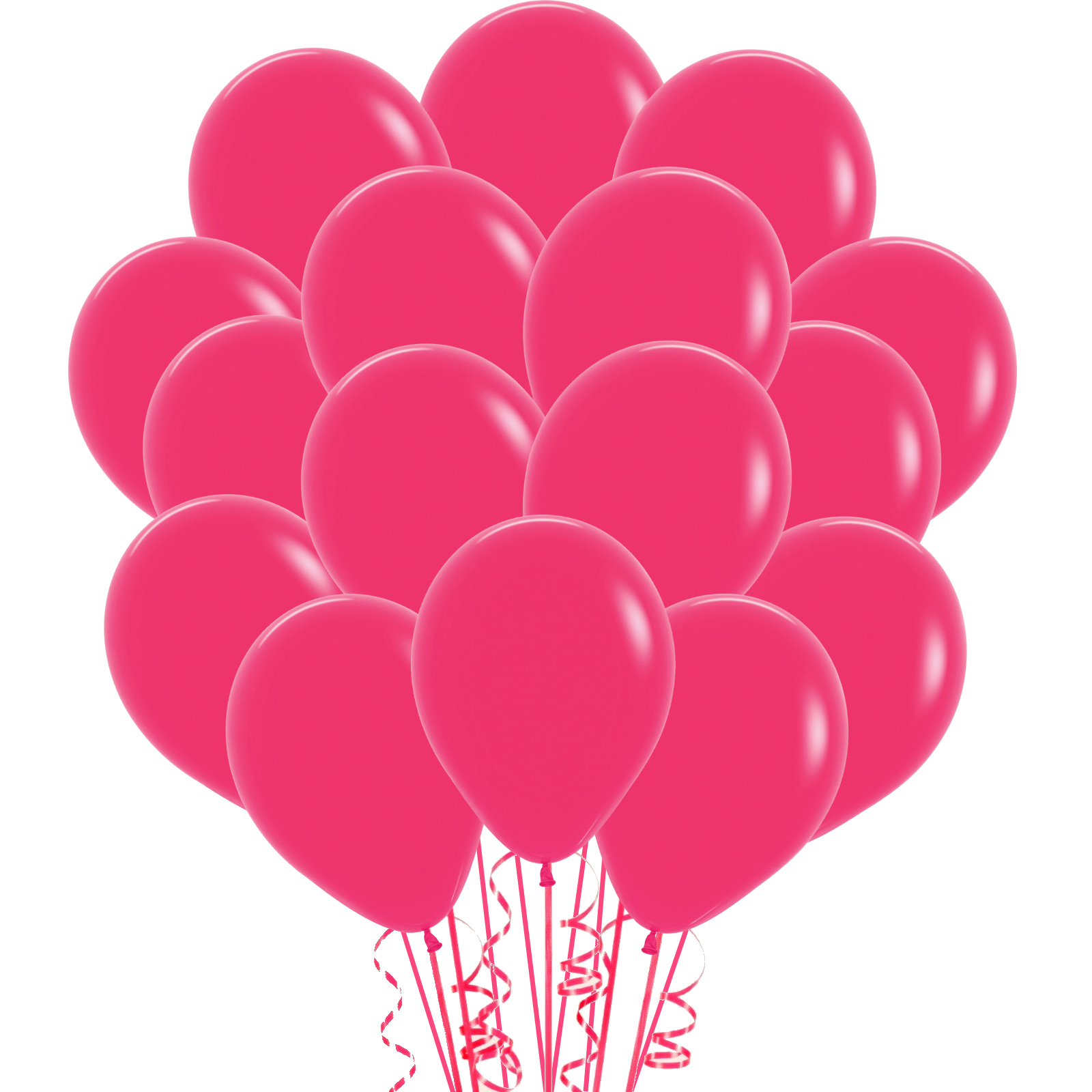 Matte Raspberry Latex Small 12cm Balloons (Pack of 20) 