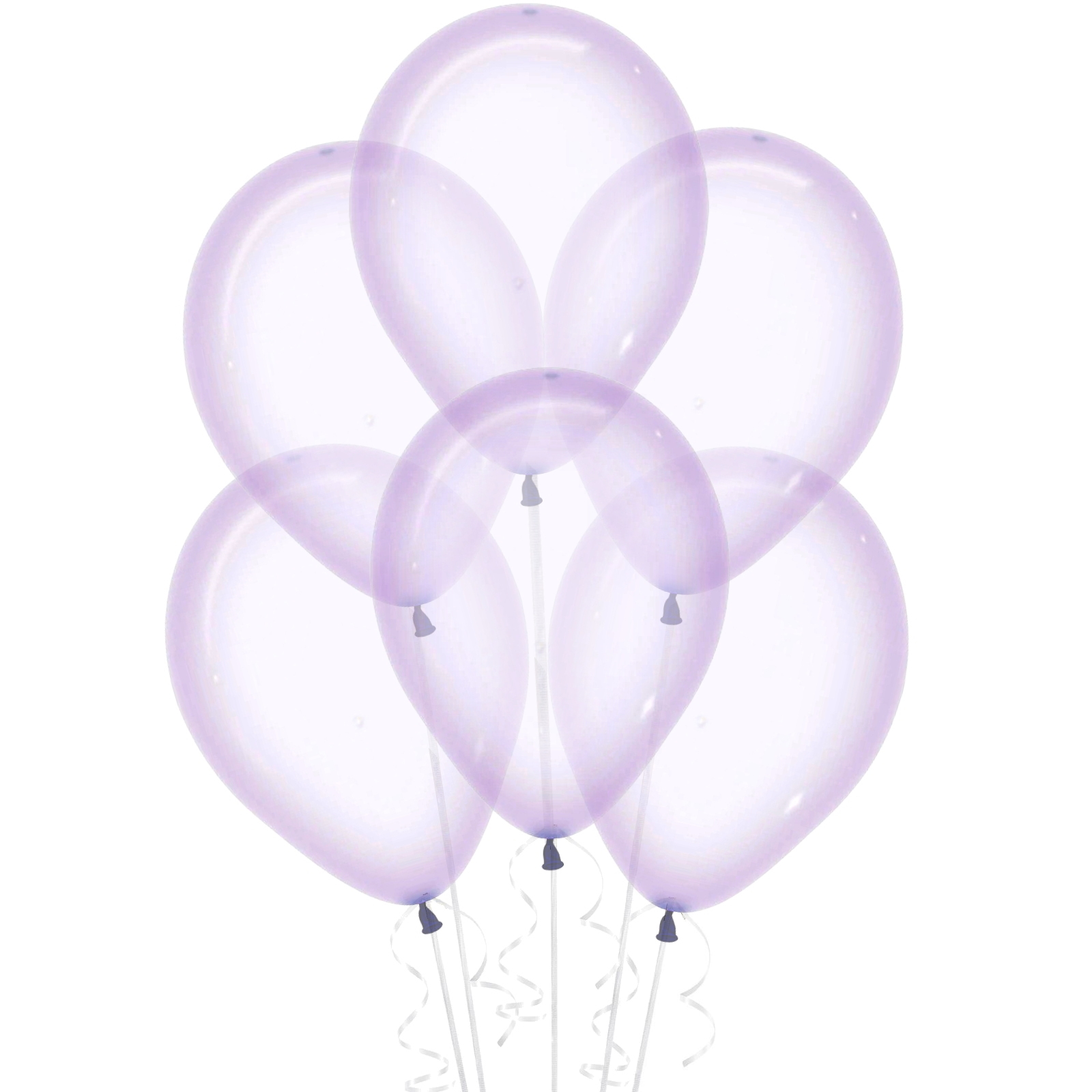 Crystal Pastel Lilac Balloons 30cm (Pack of 100)