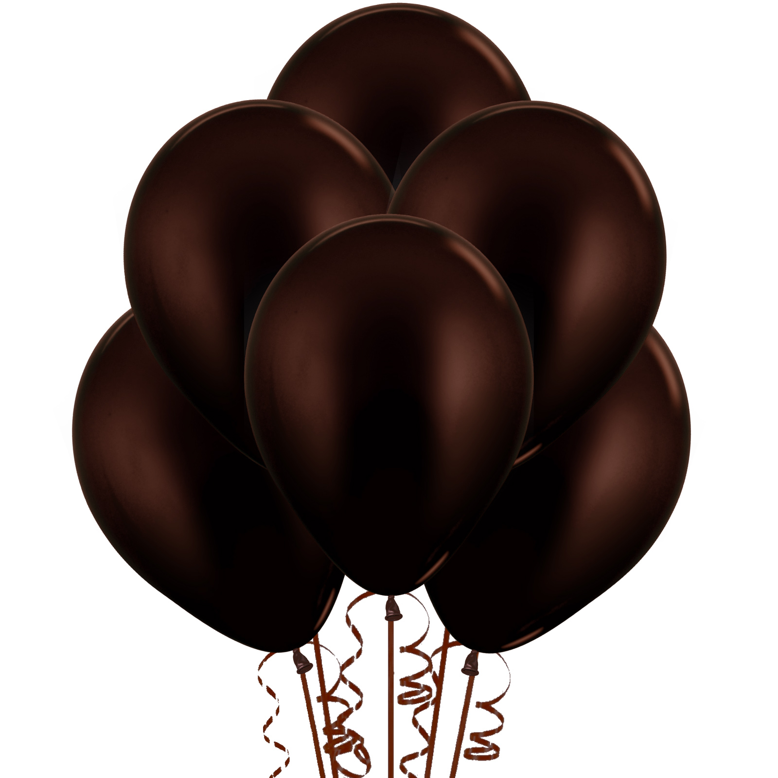 Dark Brown Shimmer Balloons 30cm (Pack of 18) 