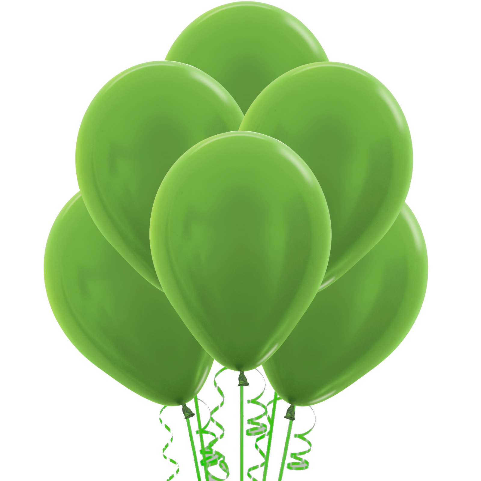 Lime Green Shimmer Balloons 30cm (Pack of 18) 