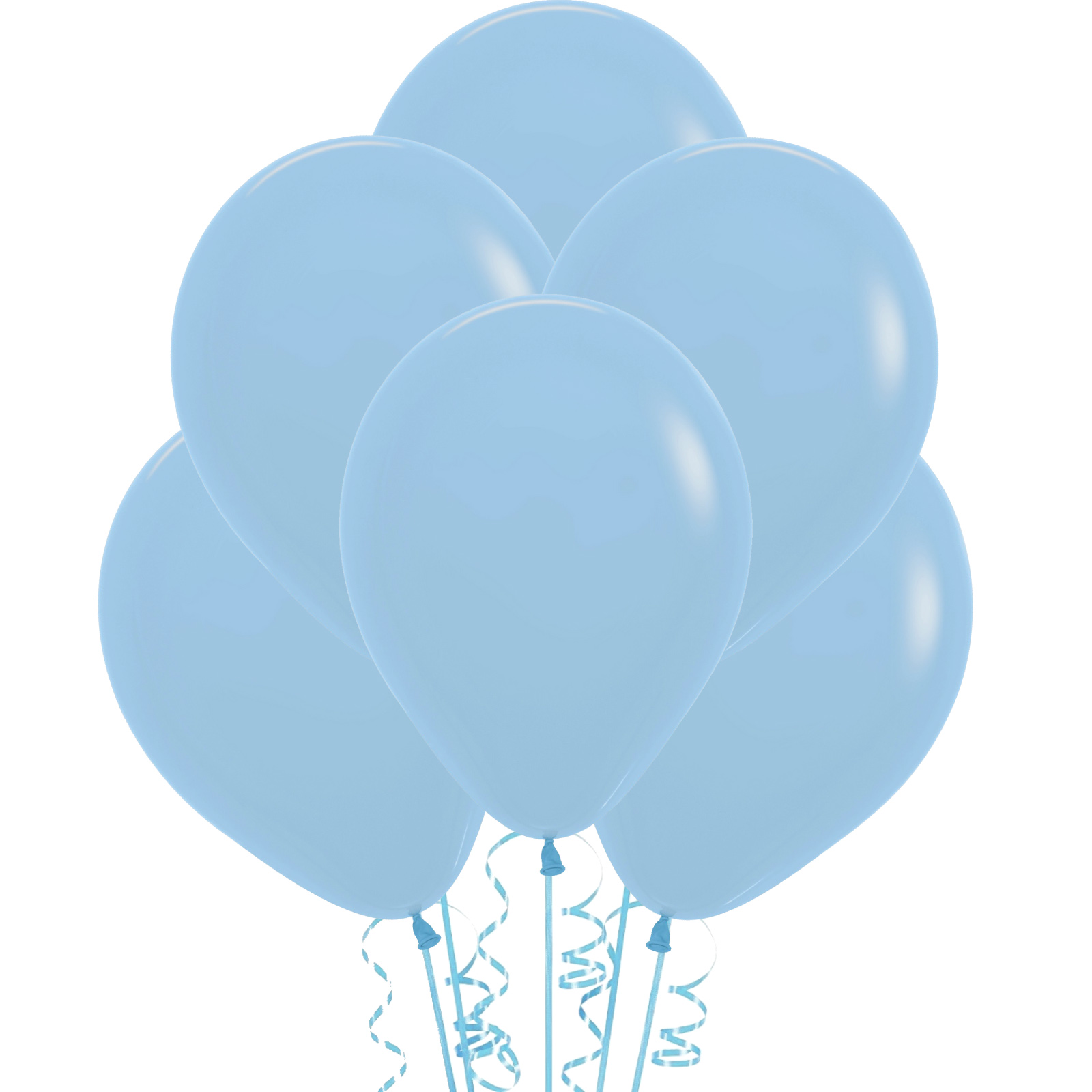 Pastel Blue Matte Balloons 30cm (Pack of 18) 