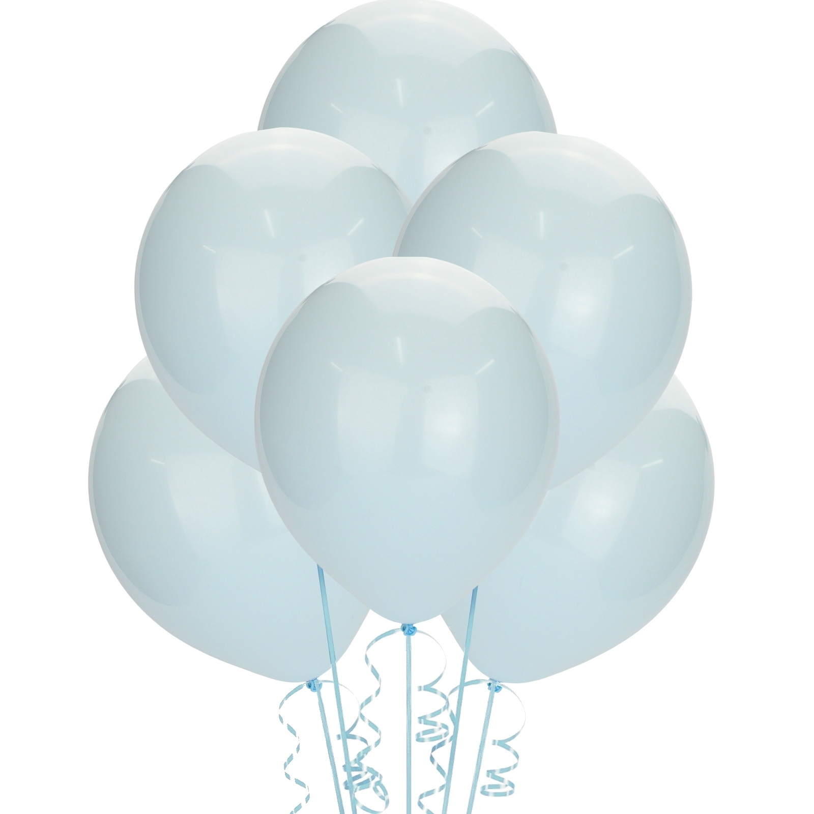 Light Blue Macaron Latex Round Balloons 30cm (Pack of 25)