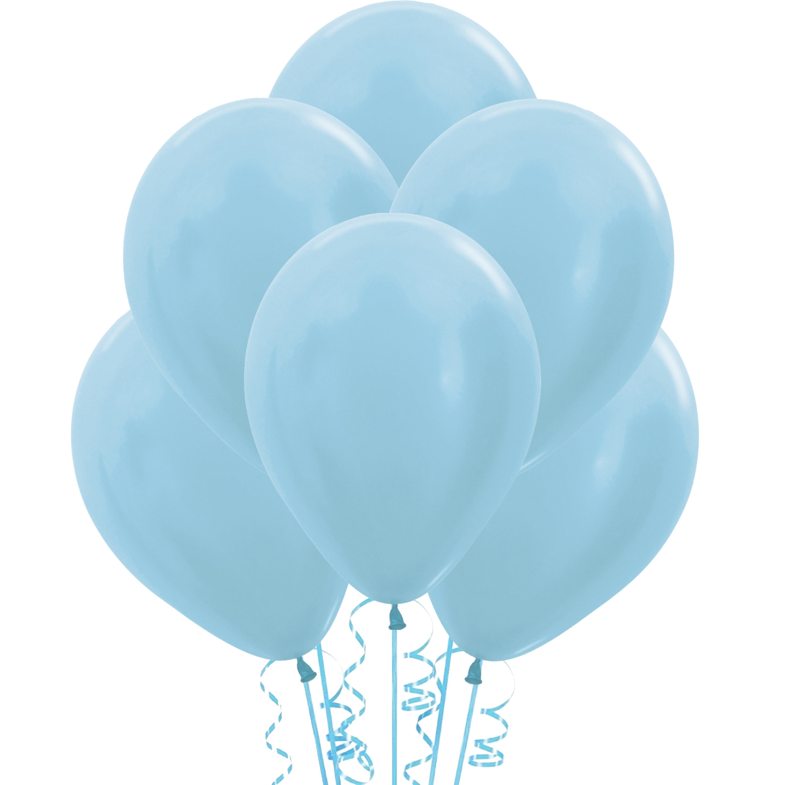 Light Blue Pearl Shimmer Balloons 30cm (Pack of 18) 