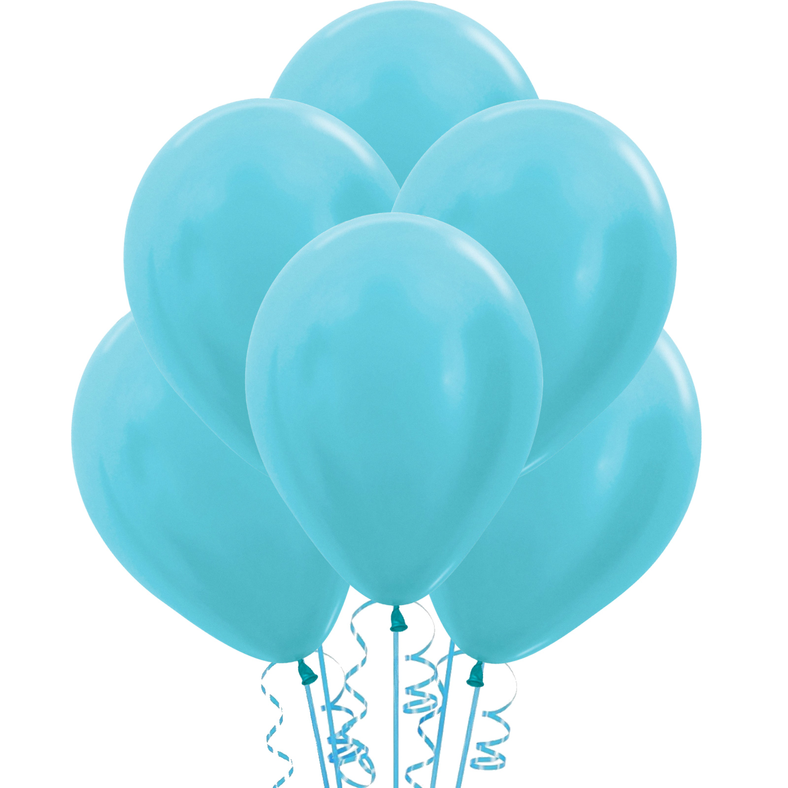 Caribbean Blue Pearl Shimmer Balloons 30cm (Pack of 18) 