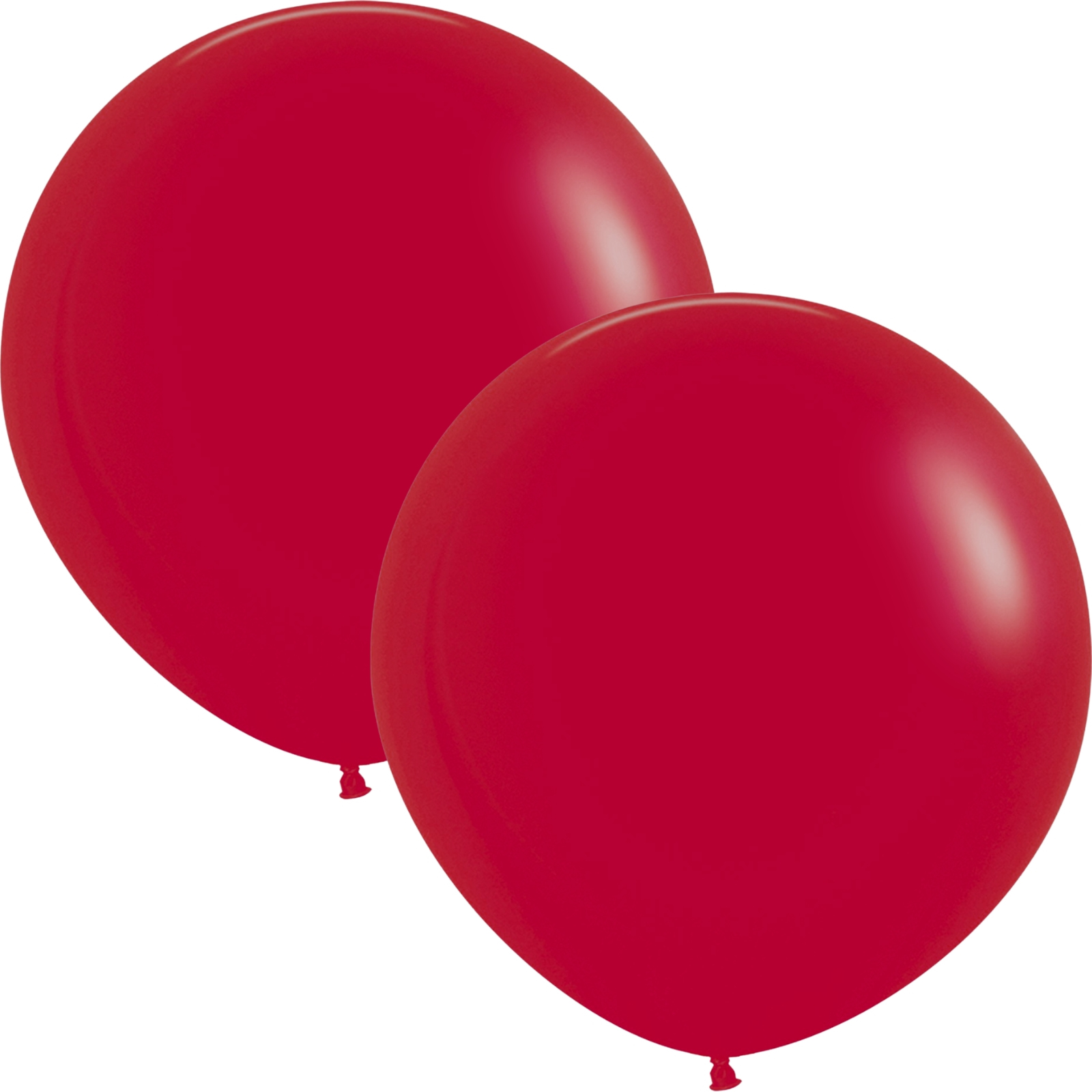 Five Star Jumbo 60cm Matte Red Balloon Round (Pack of 2)