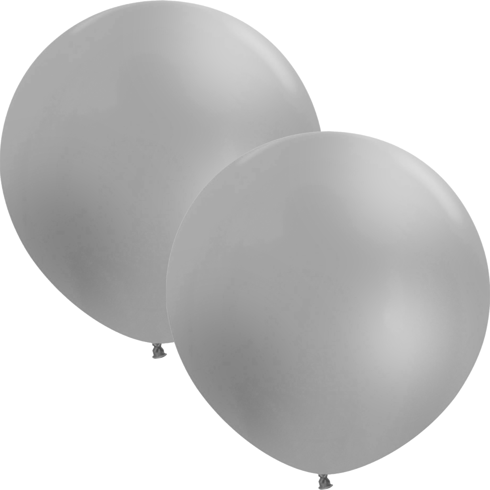 Five Star Jumbo 60cm Pearl Shimmer Silver Balloon Round (Pack of 2)
