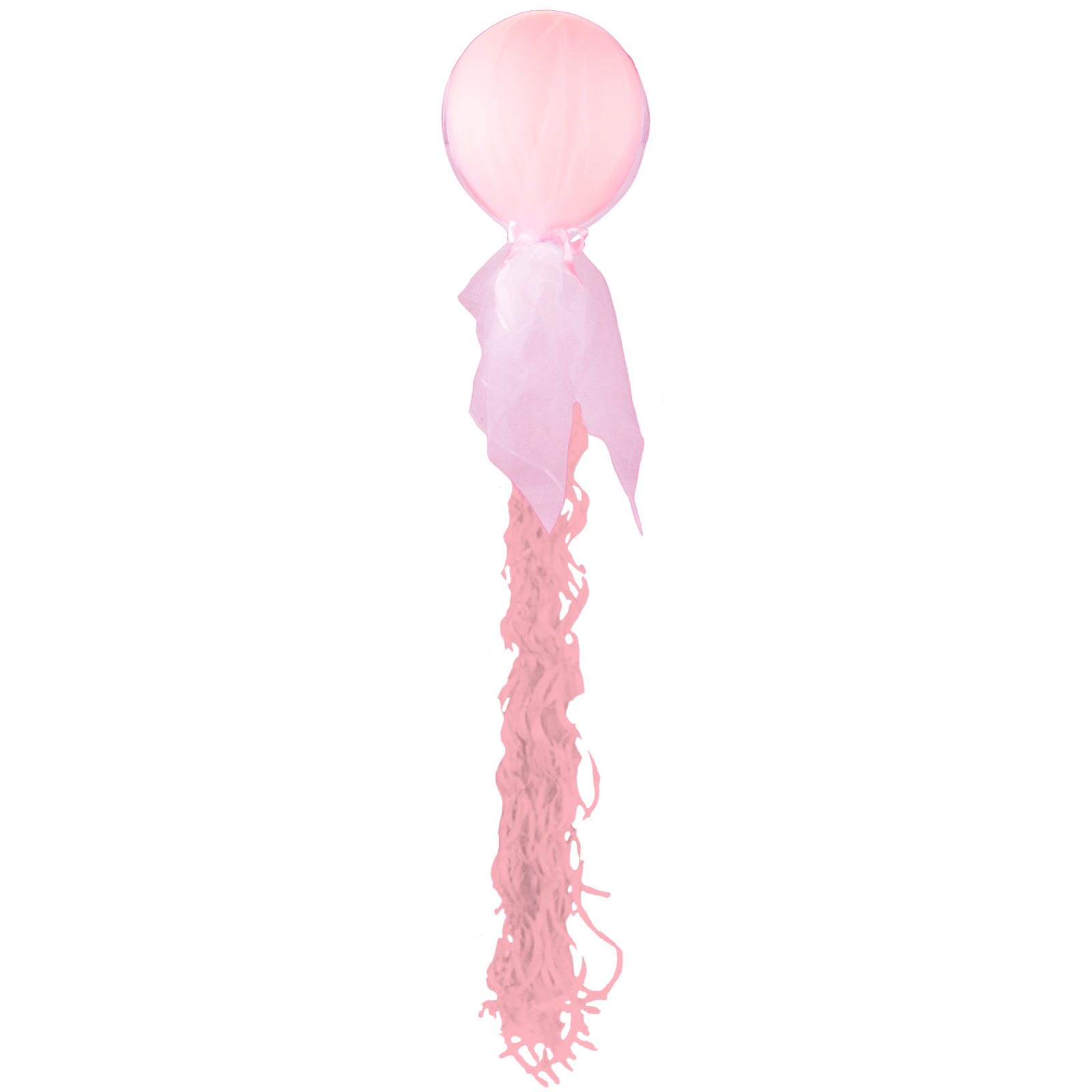 Pink Tulle Balloon Tassel Kit