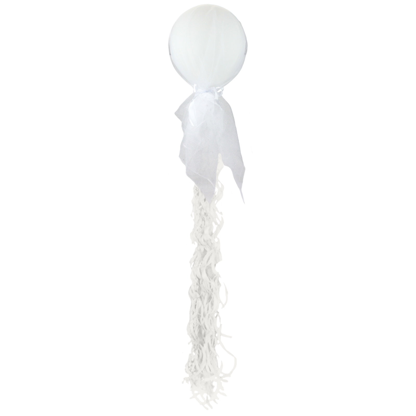 White Tulle Balloon Tassel Kit