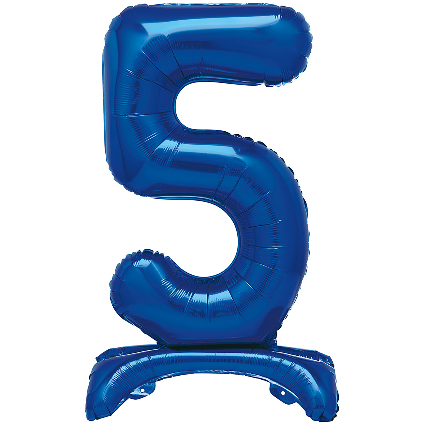 Blue Number 5 Stand Up Air Fill Balloon (76cm)