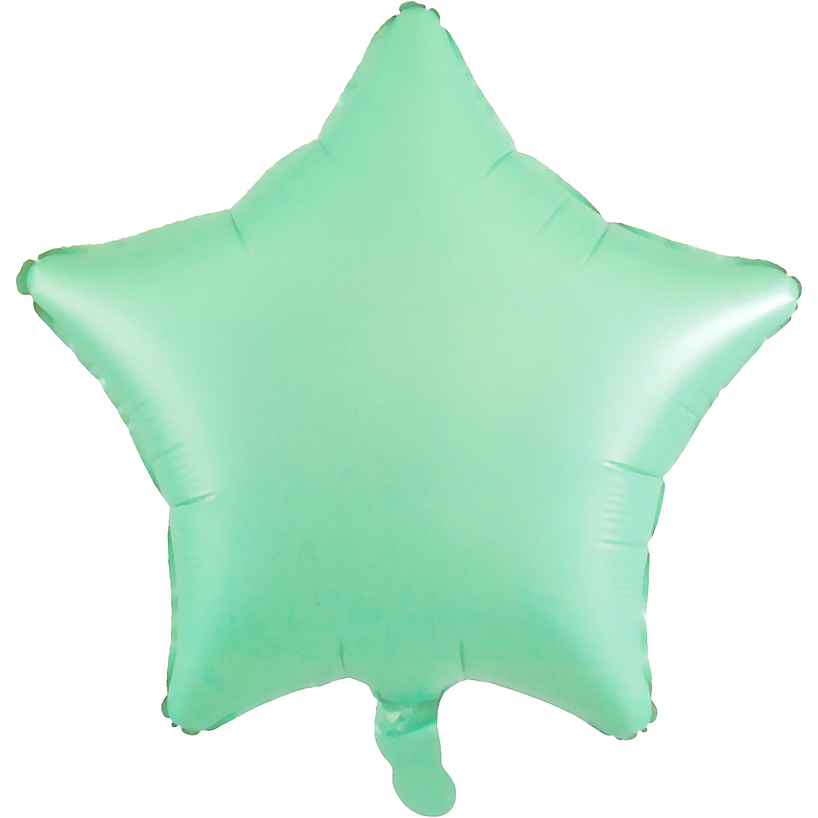 Matte Pastel Mint Green Star Foil Helium Balloon
