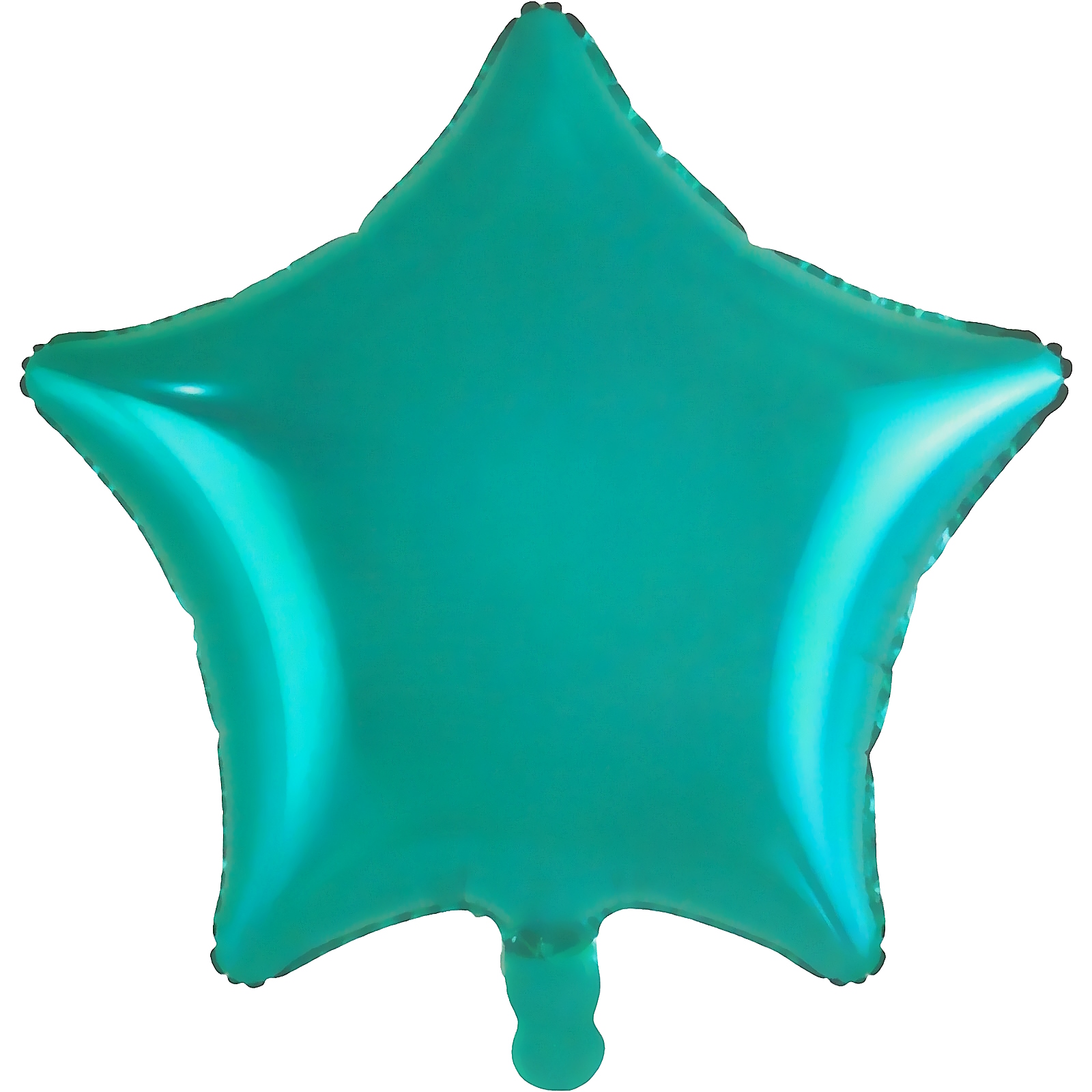 Teal Star Foil Helium Balloon