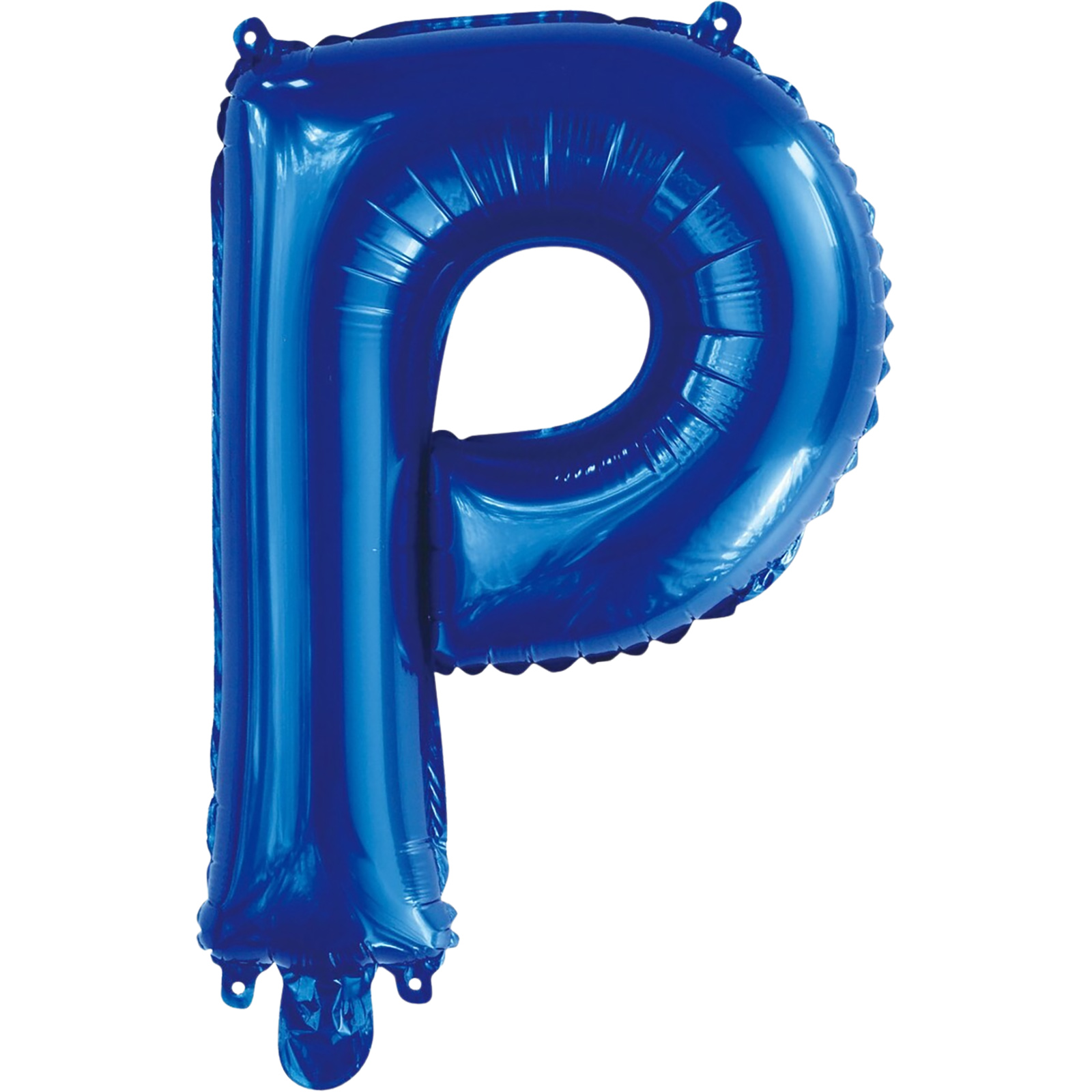 Letter P Blue Foil Air Fill Balloon 35.5cm