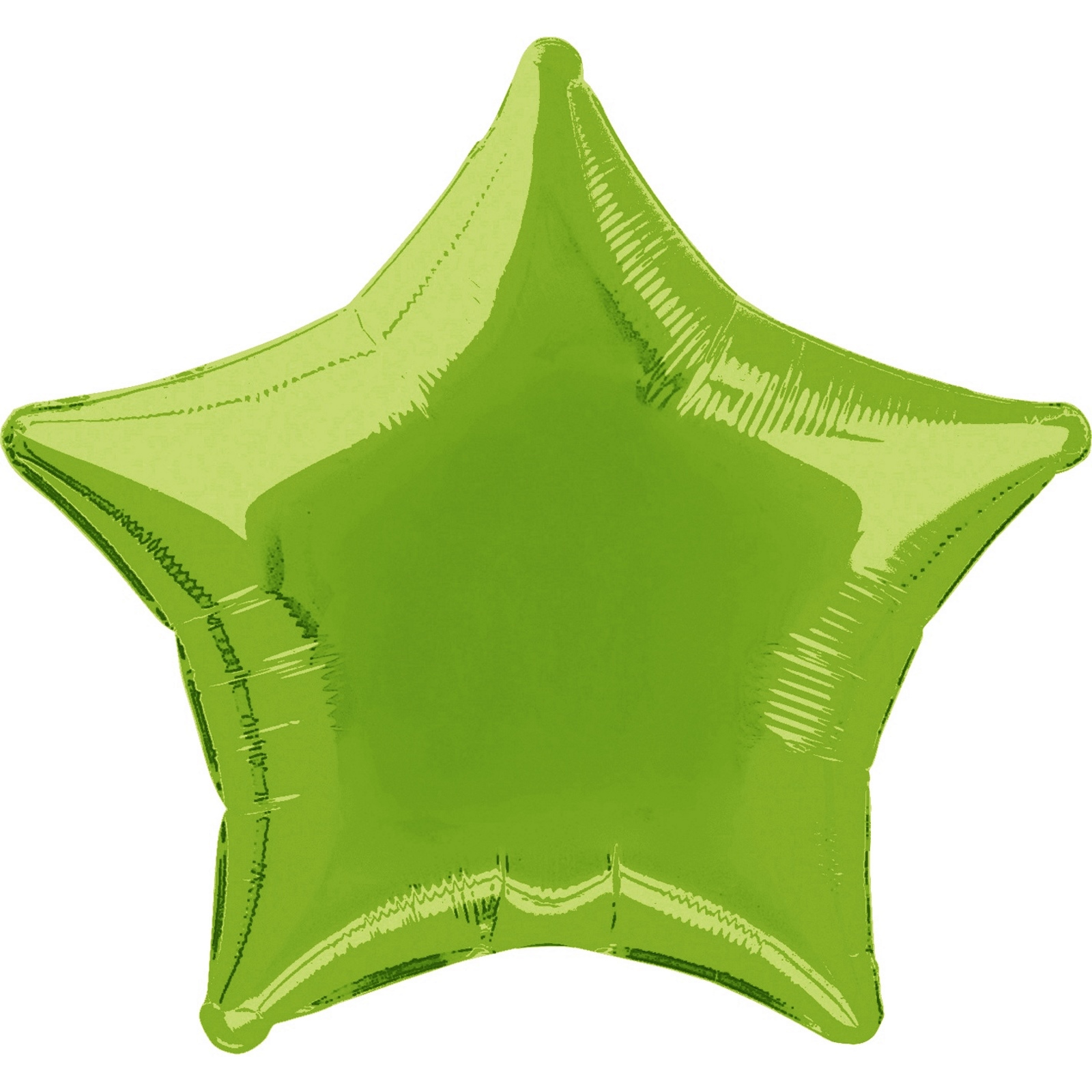 Star Shaped Lime Green Foil Helium Balloon 50cm