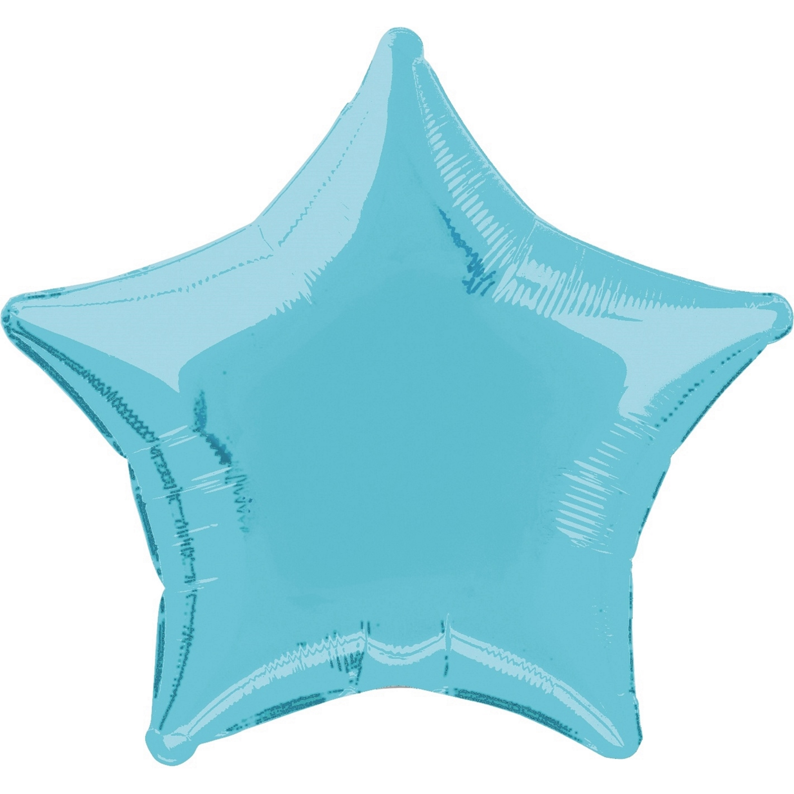 Star Shaped Light Blue Foil Helium Balloon 50cm