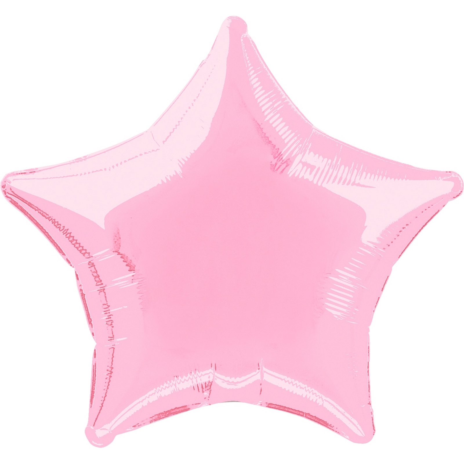 Star Shaped Pastel Pink Foil Helium Balloon 50cm