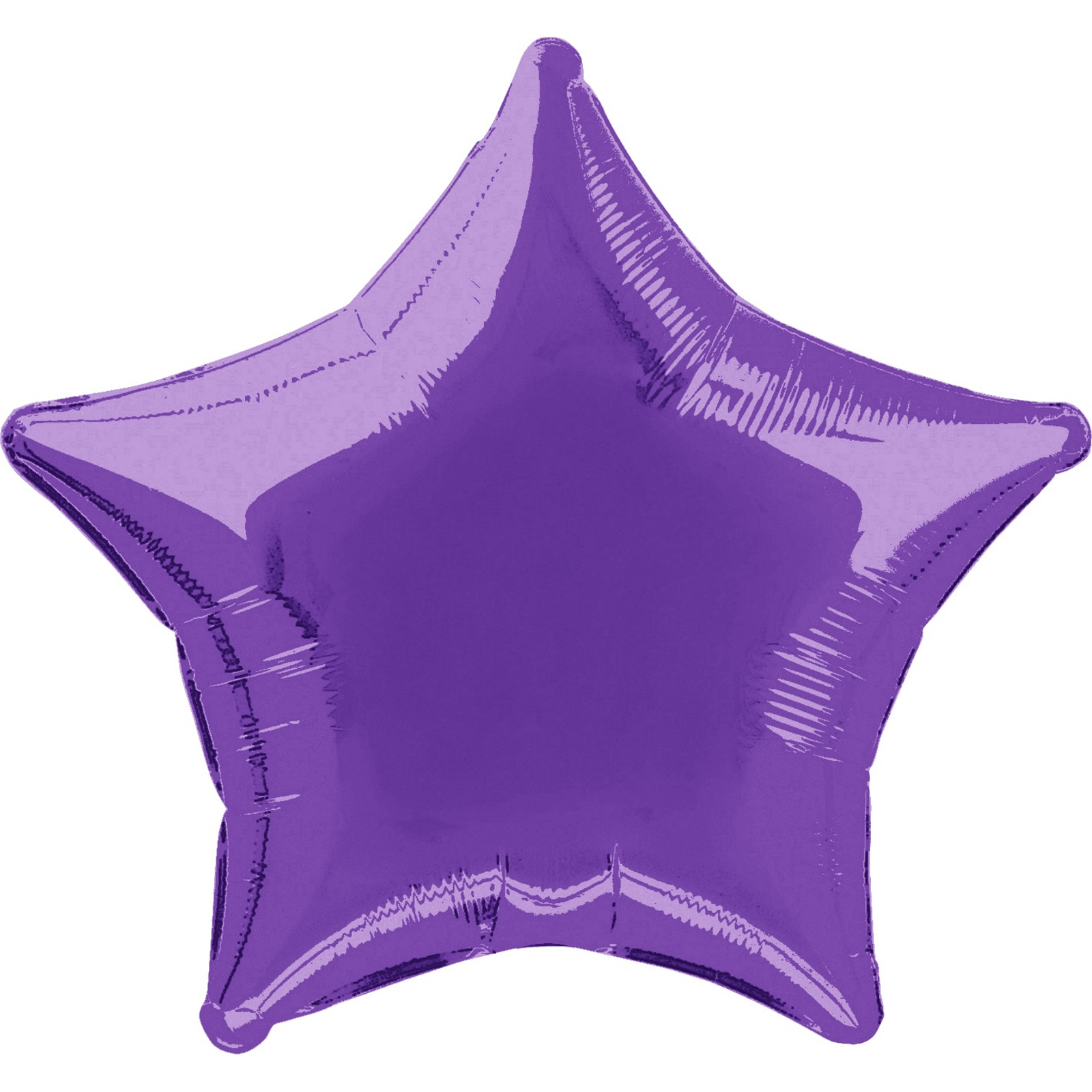 Star Shaped Purple Foil Helium Balloon 50cm