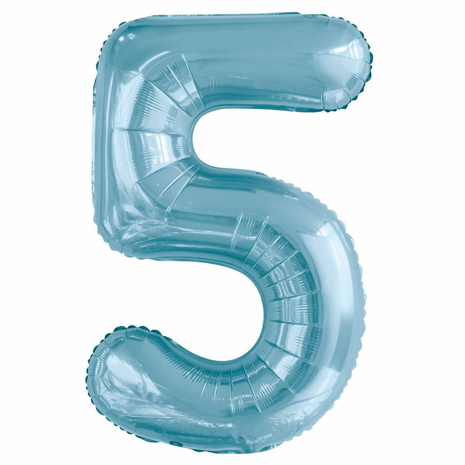 Light Blue Foil 5 Balloon 86cm