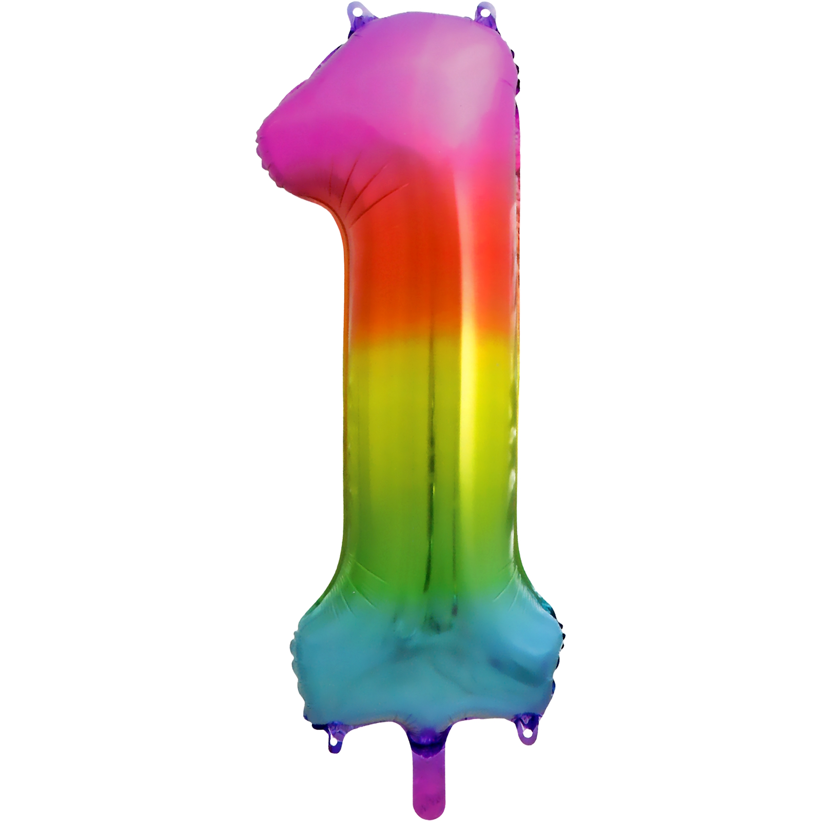 Rainbow Splash Foil Number 1 Balloon 86cm