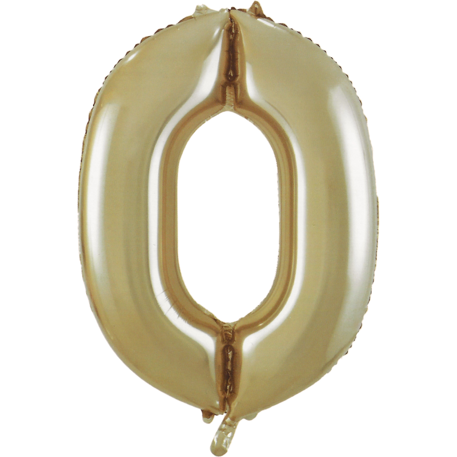 Champagne Gold Foil Number 0 Balloon 86cm
