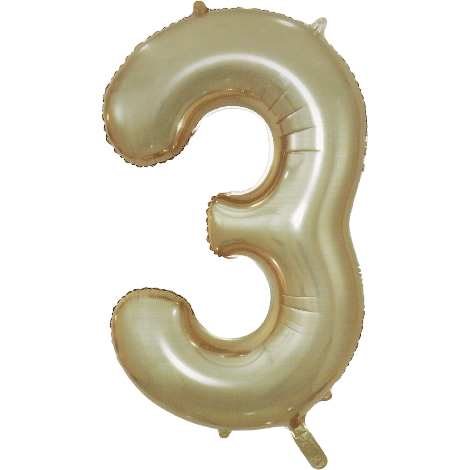 Champagne Gold Foil Number 3 Balloon 86cm