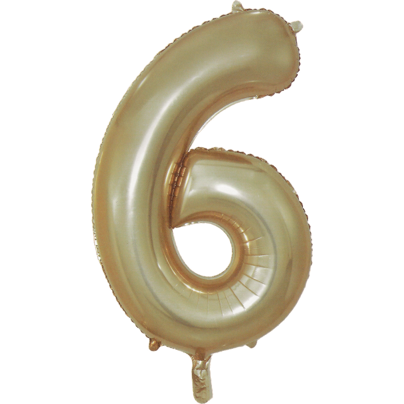 Champagne Gold Foil Number 6 Balloon 86cm