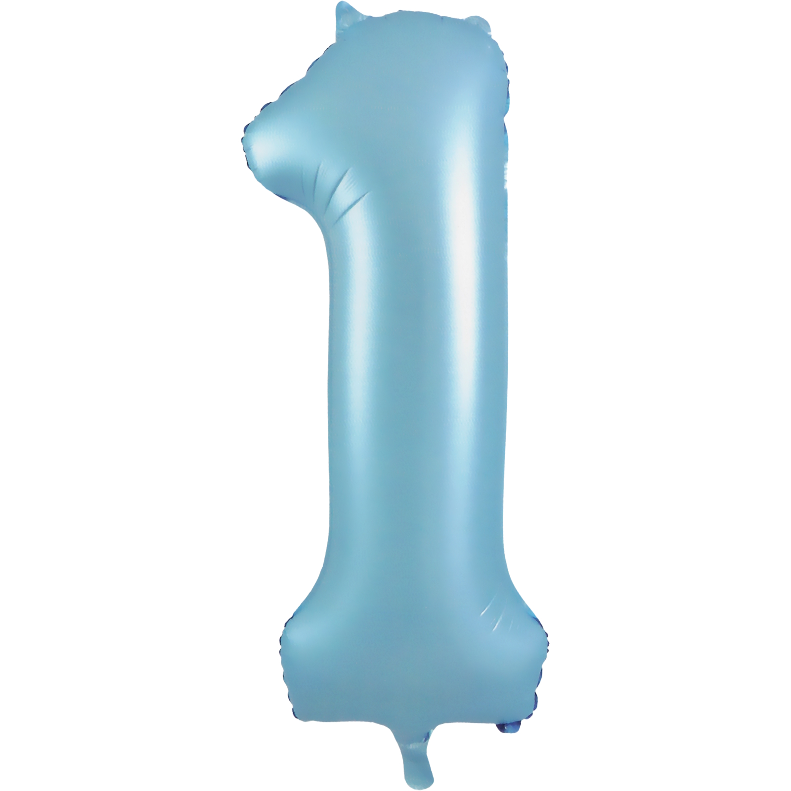 Pastel Matte Blue Foil Number 1 Balloon 86cm 