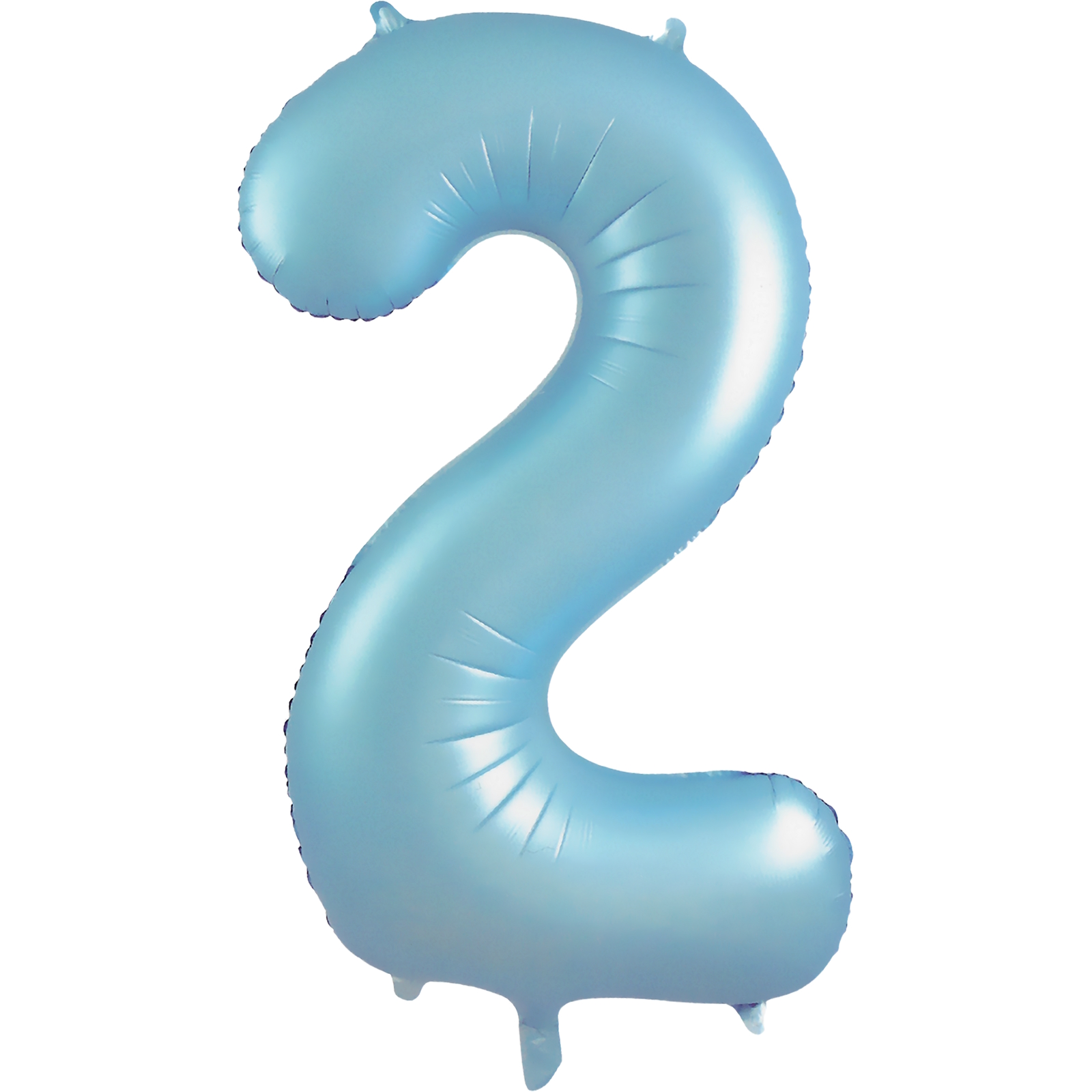 Pastel Matte Blue Foil Number 2 Balloon 86cm  