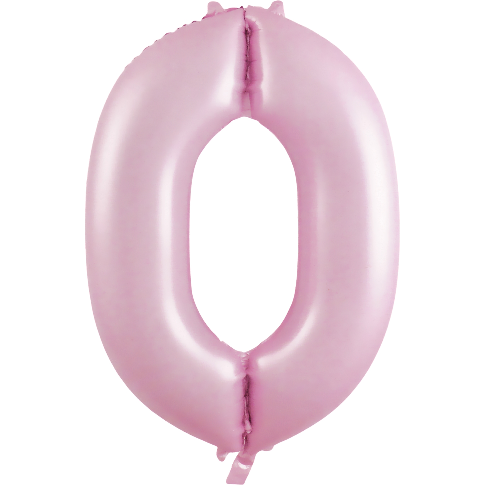 Pastel Matte Pink Foil Number 0 Balloon 86cm