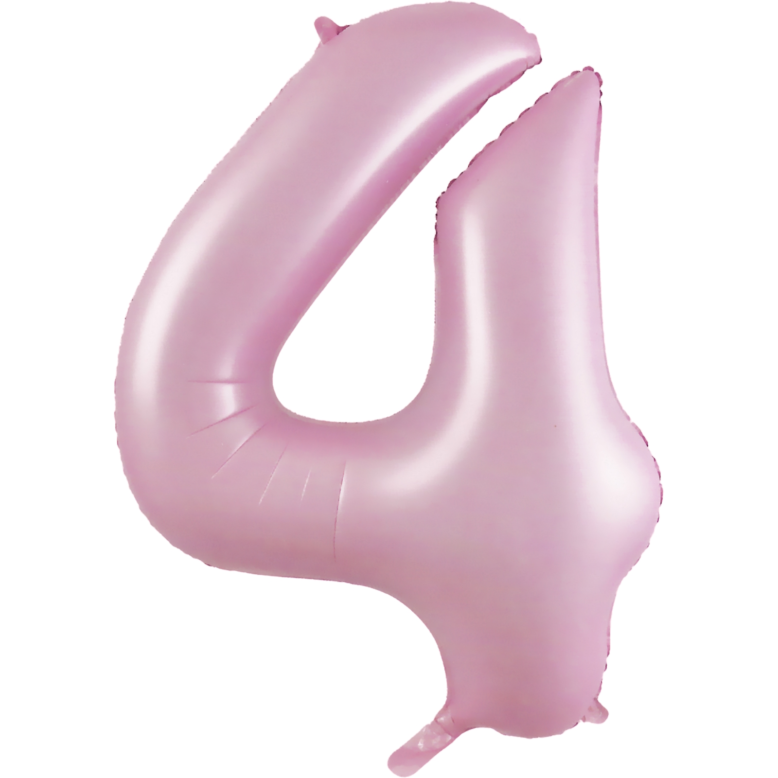 Pastel Matte Pink Foil Number 4 Balloon 86cm