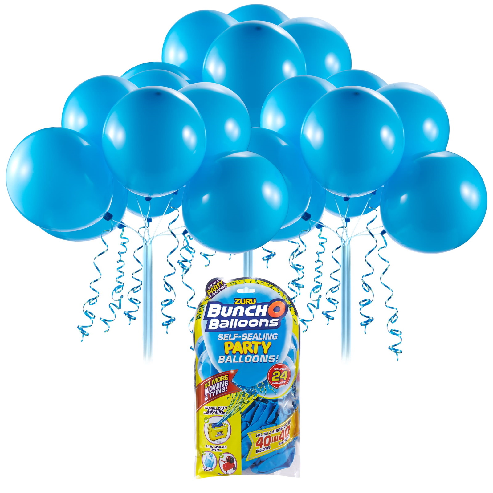 Refill Pack Bunch O Balloons Self Sealing Balloons Blue (Pack of 24)