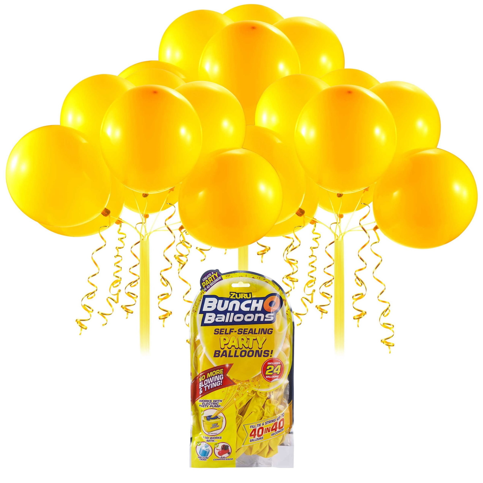Refill Pack Bunch O Balloons Self Sealing Balloons Yellow (Pack of 24)
