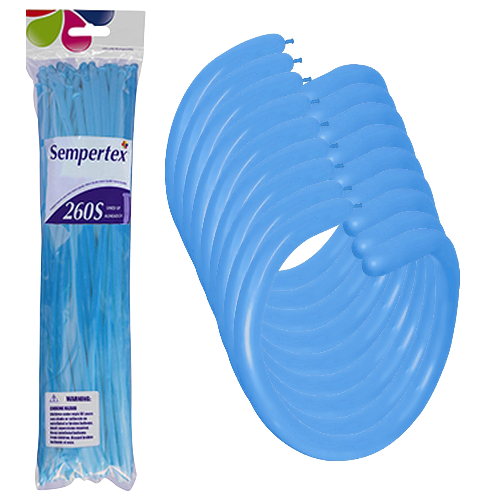Sempertex Fashion Blue Modelling Balloons (Pack of 50)