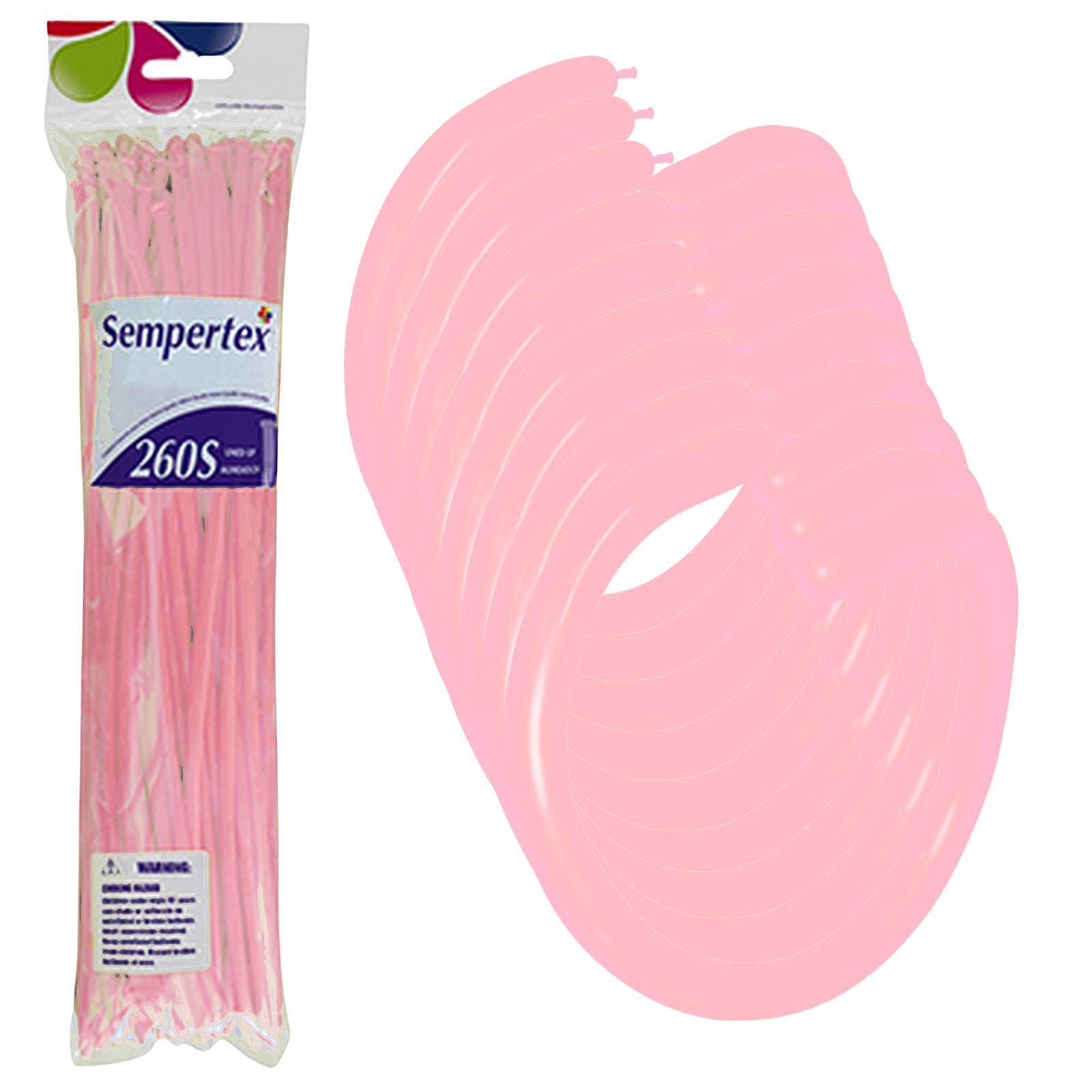 Sempertex Fashion Pink Modelling Balloons (Pack of 50)
