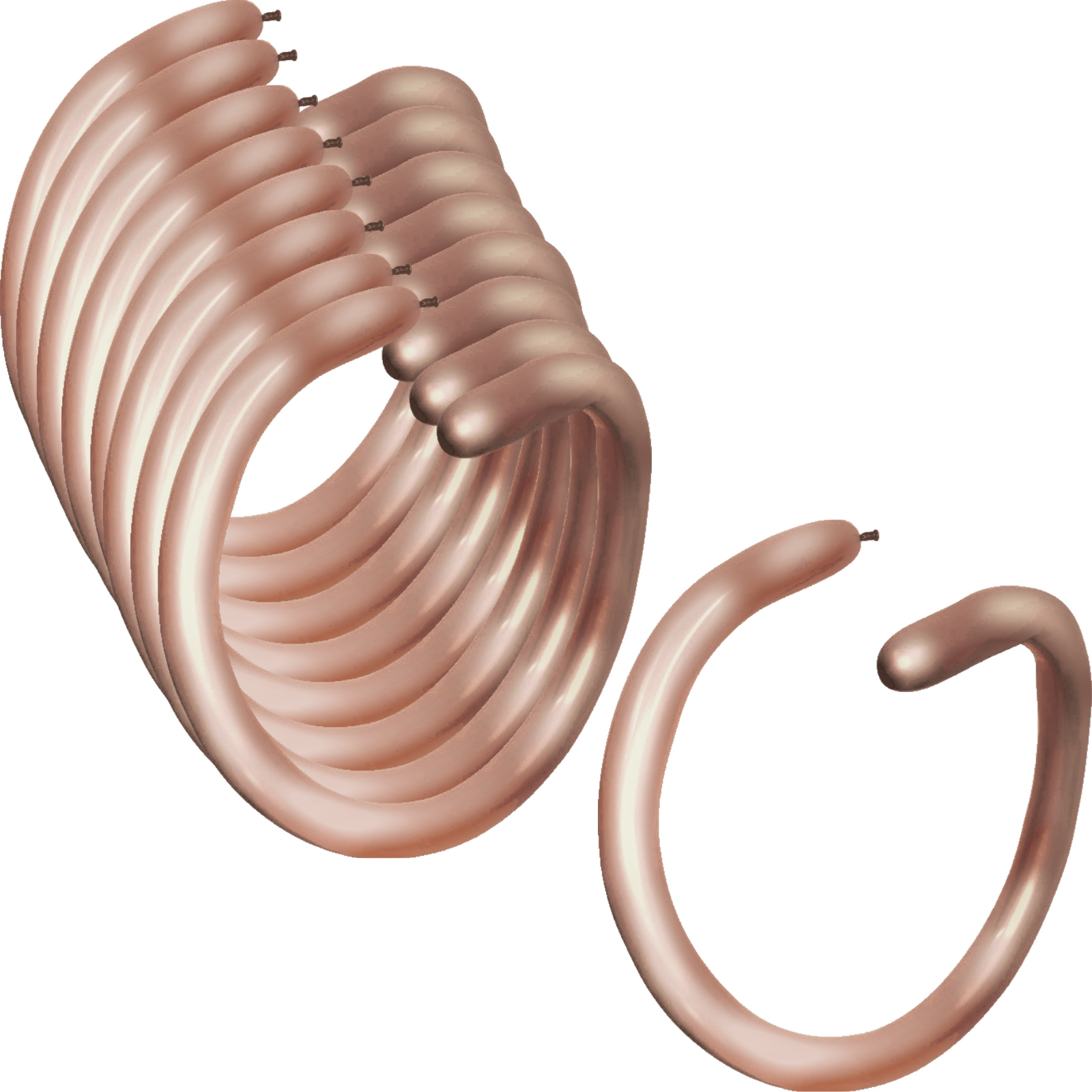 Sempertex Metallic Rose Gold Modelling Balloons (Pack of 50) 