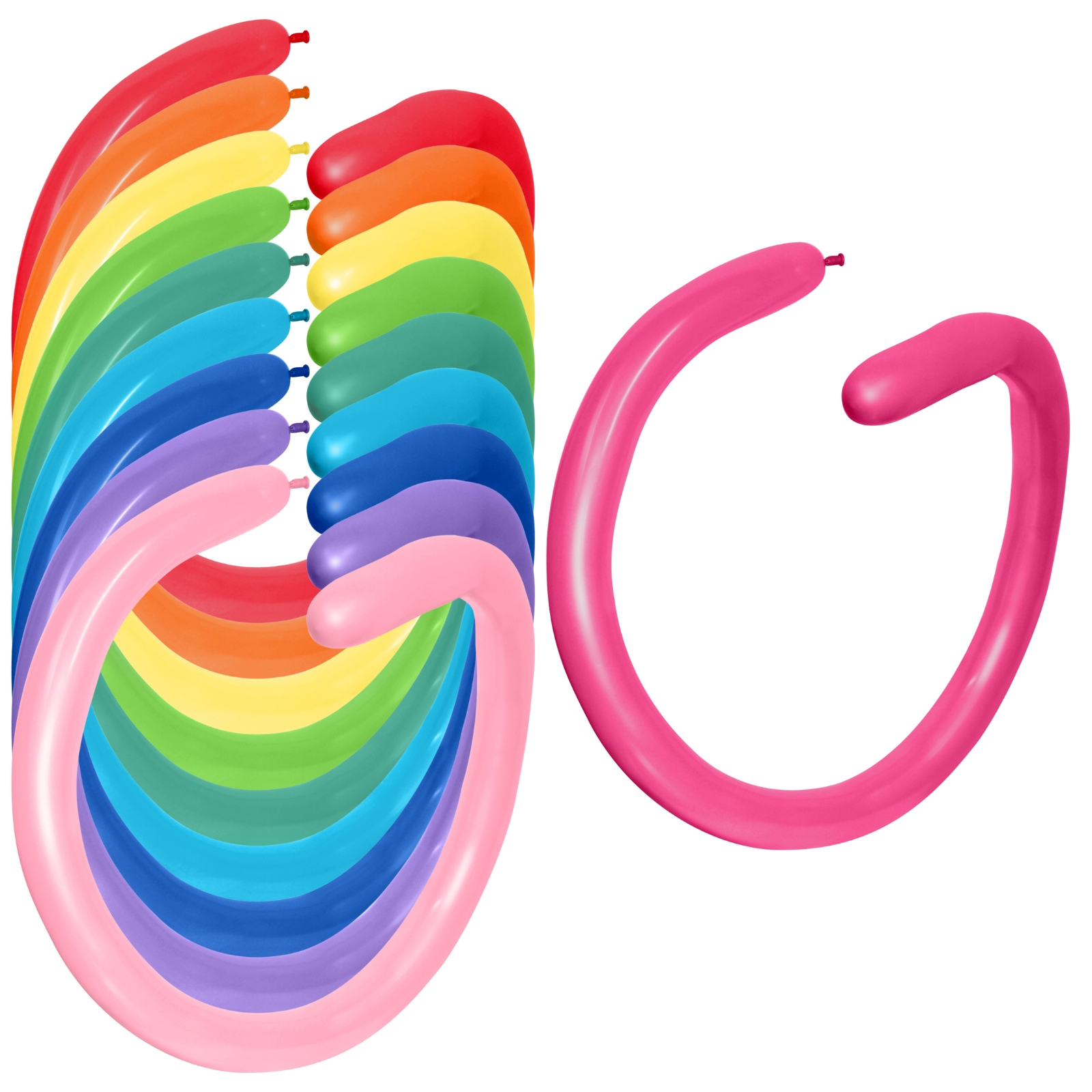 Brights Modelling Balloons (Pack of 50)