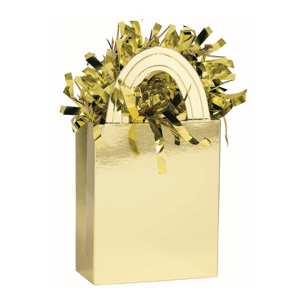Gold Gift Bag Balloon Weight
